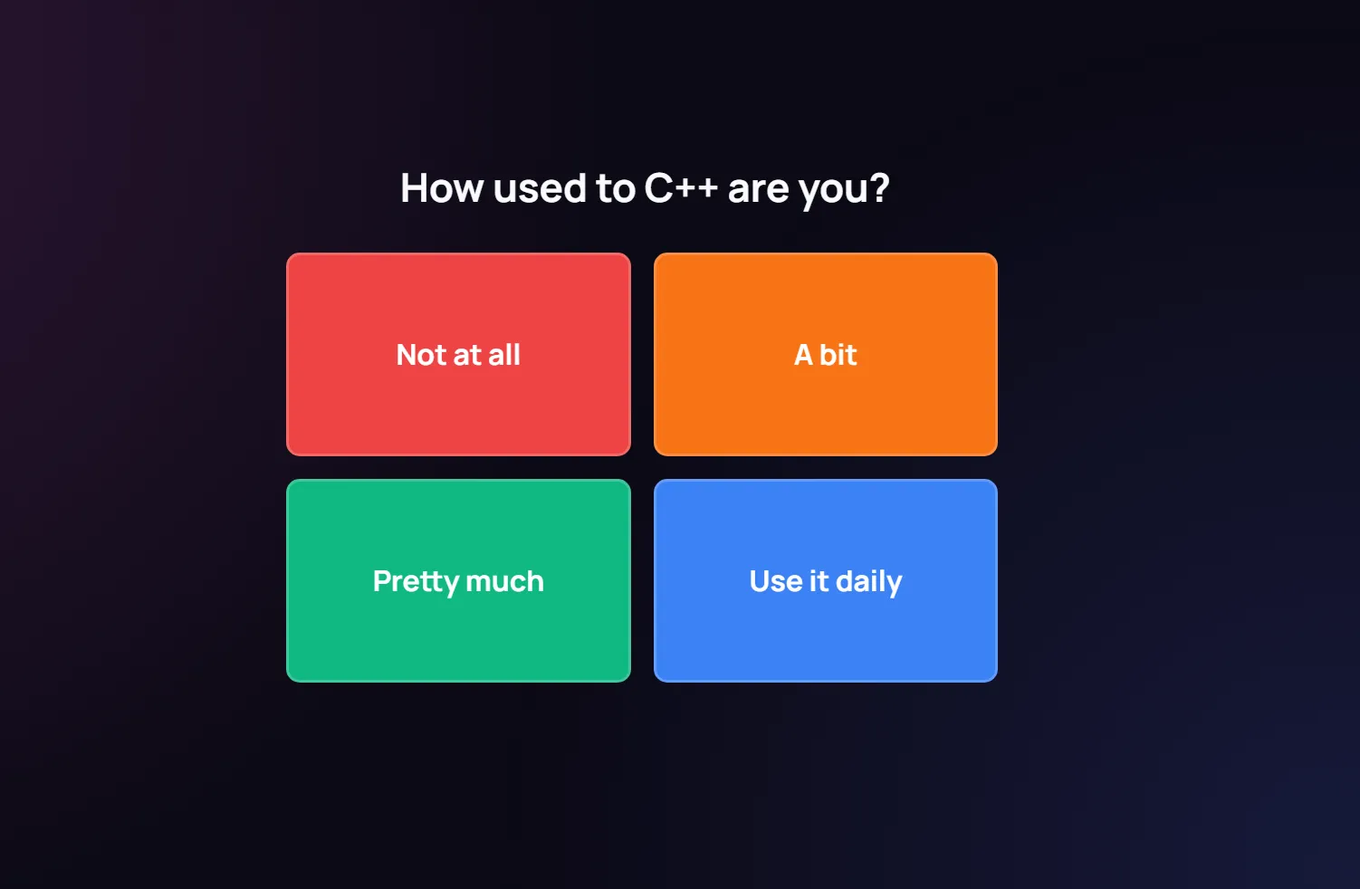 Poll audience voting state